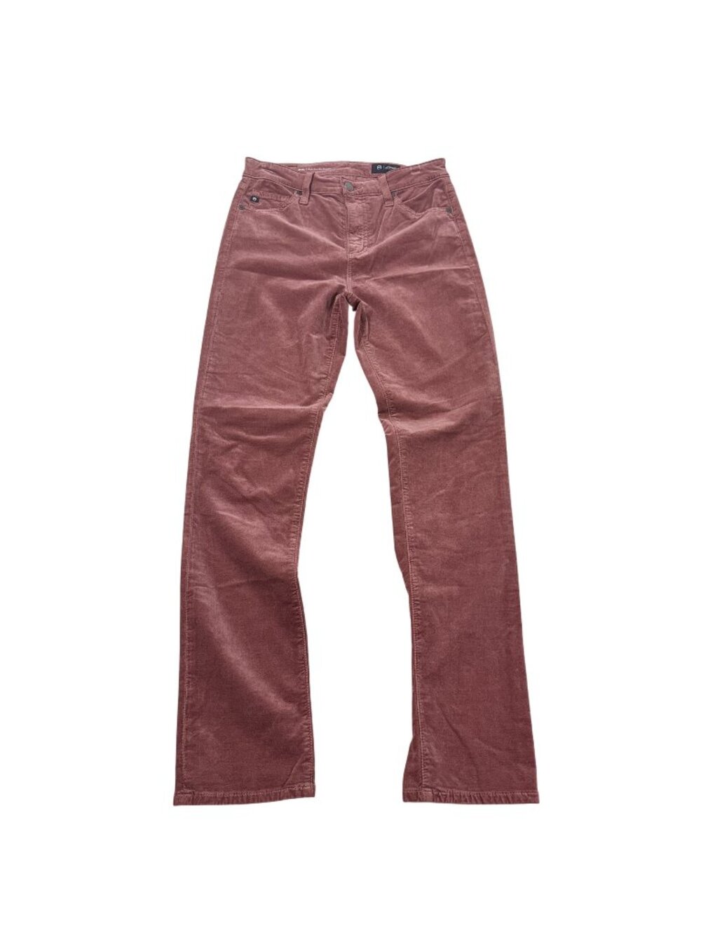 AG Adriano Goldschmied Women's Mari High Rise Slim Straight Velvet Jeans 27